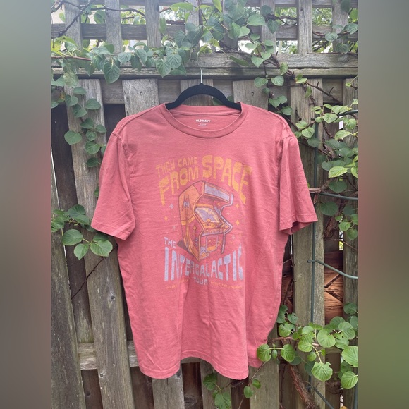 Reddish- Orange Graphic Tee - Picture 4 of 5